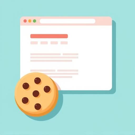 Illustration of various cookie types used on a website
