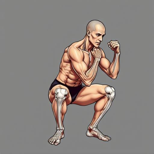 Illustration showing the correct form for a push-up