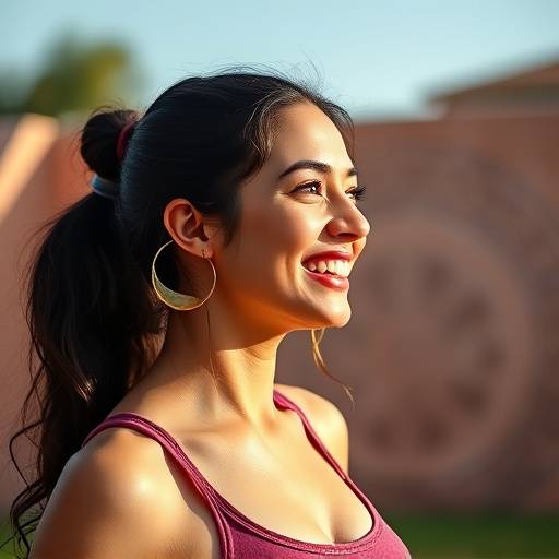 Profile picture of Aaliyah Khan, smiling and holding a yoga mat