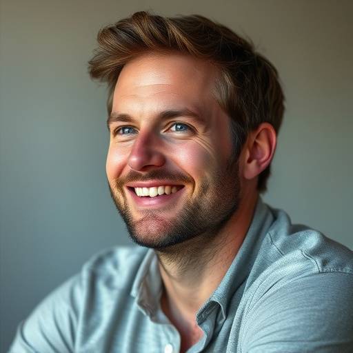 Profile picture of Michael O'Connell, looking relaxed and happy