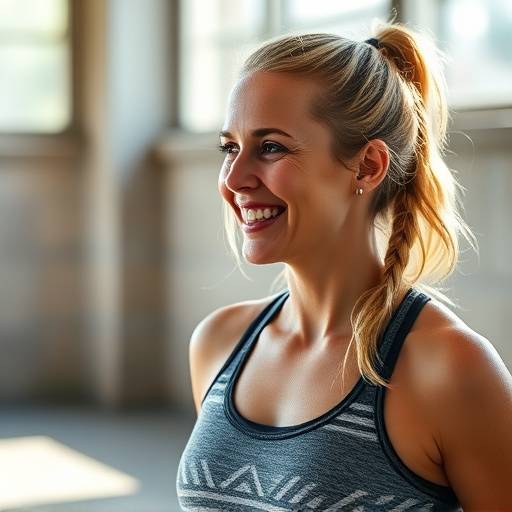 Profile picture of Sarah Miller, smiling in workout gear